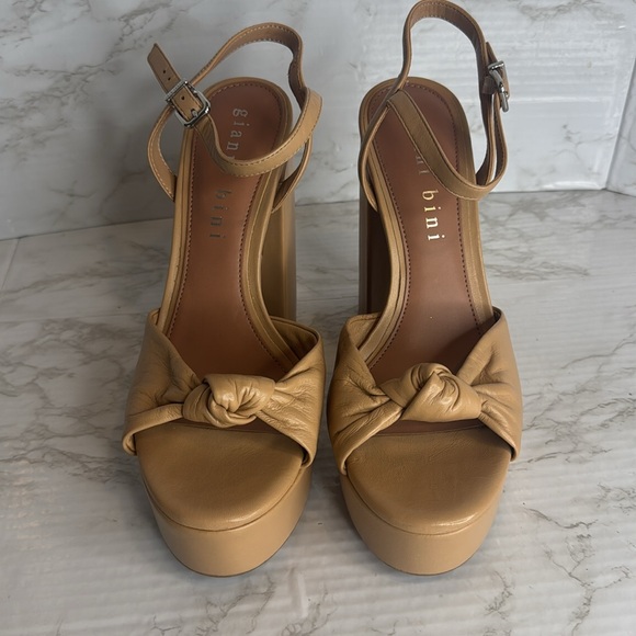 Gianni Bini x Jess Southern Carrie Knotted Bow Platform heels size 9.5 read*** - Picture 6 of 14